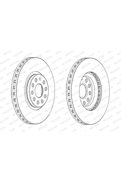 FERODO Set Discuri Frana Seat Alhambra/Tarraco Skoda Kodiaq 1 2010-2022