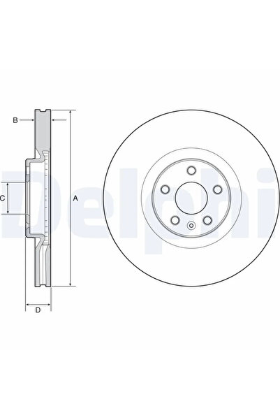 DELPHİ Set Discuri Frana Volvo S90 2/V90 2/XC40 Volvo Asia S90 2014-2024