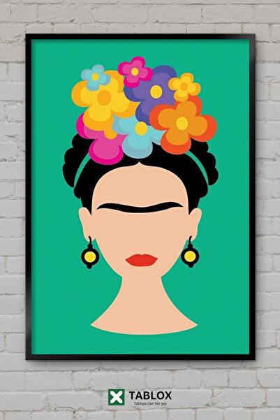 TABLOX Frida Kahlo Pictor Feminism Estetică minimă Desen de ilustrație Tablou...