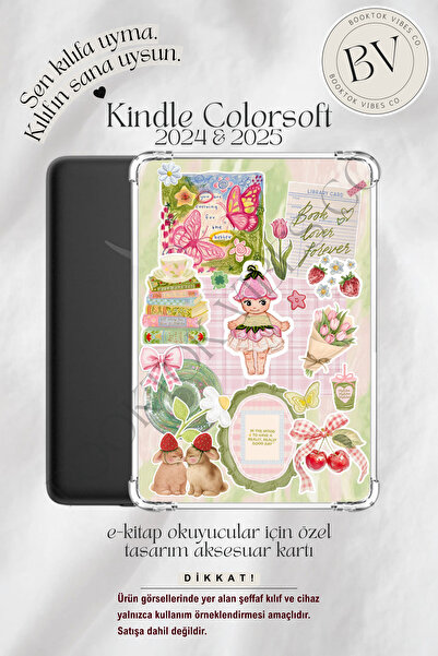 BookTok Vibes Co. Lily Sonny Baby Bookish Sticker Insert - Kindle ve Kobo E-K...