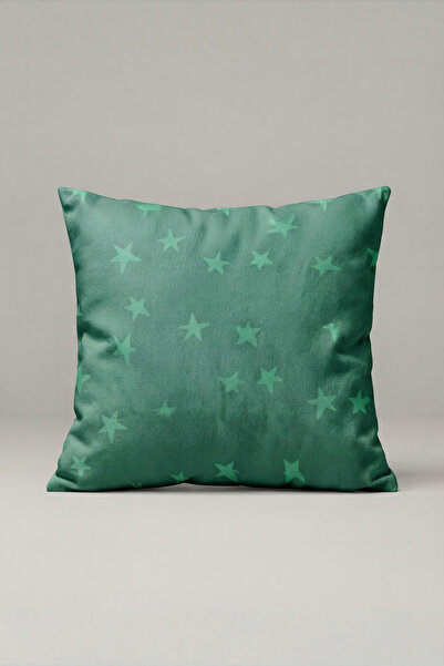 Generic Brand Green Toned Star Patterned Cushion Cover 321 – Mint Stars Desig...