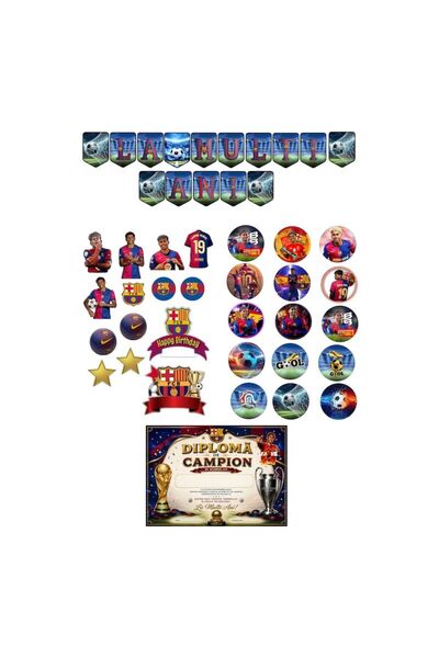DecoParty Set de petrecere personalizat LAMINE YAMAL, 31 de piese – Banner La...