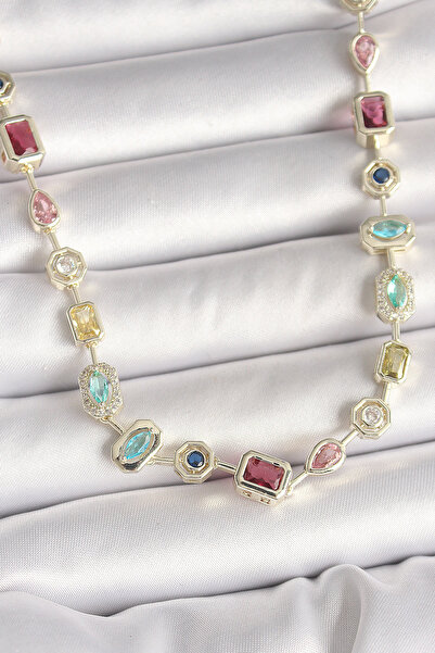Mega Bazaar Brass Gold Color Zircon Stone Vip Series Women's Necklace
