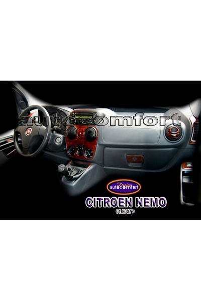 ODAC TUNING Citroen Nemo Konsol/Maun Kaplama 2008+ 25.Prç (523353399)-Carbon