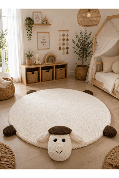 zabonti home Kuzu Paspas Oyun Paspası Teddy Beyaz