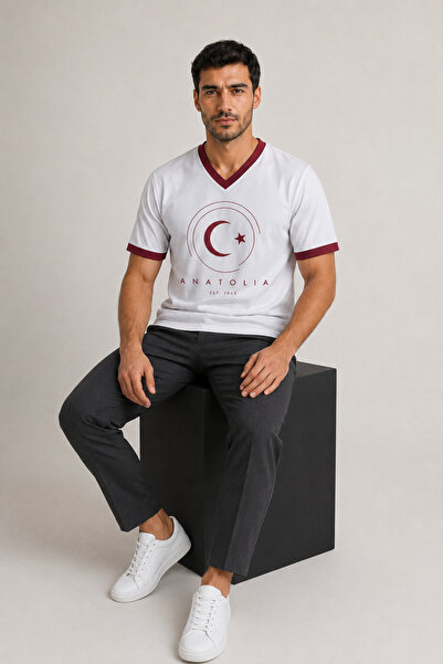 cc collection Unisex Ανατολία 1923 Φανέλα με στάμπα Moon Star σε λευκό Kappa,...