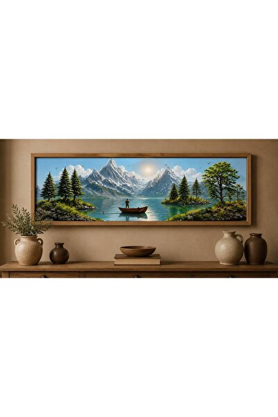 Tuba Decor Tek Parça Gerçek Ahşap Yatay Panorama