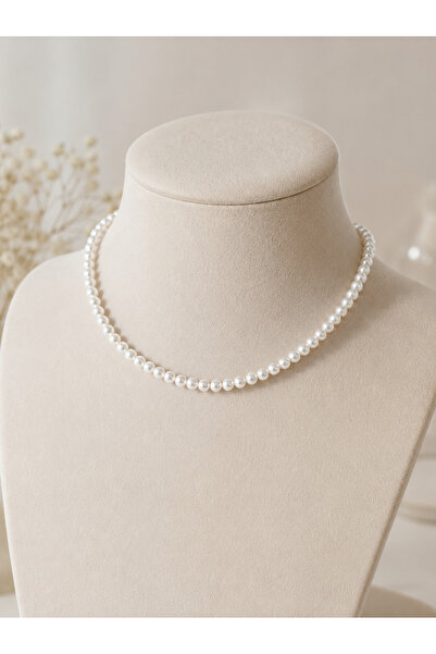 Hayalperest boncuk Elegant Pearl Necklace Women's Neck Chain Stylish and Mode...