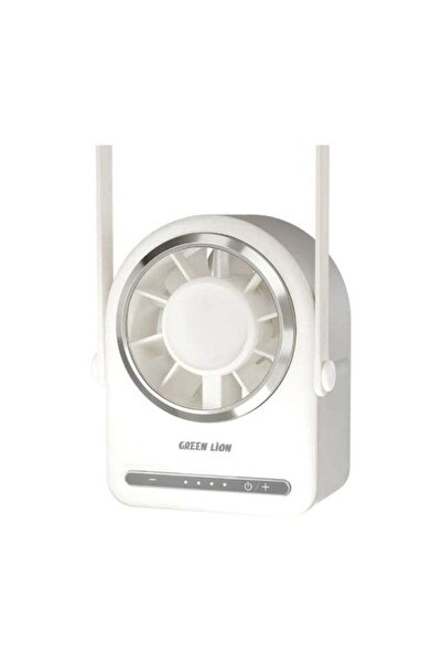 Green Lion Breeze Wear Portable Neck Fan, 2000mAh Rechargeable Battery, 4 Spe...