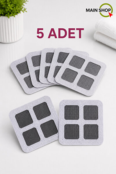 MAİN SHOP 5 Adet Yapışkanlı Banyo Gider Süzgeci – Duş & Lavabo Saç Kıl Tutucu...