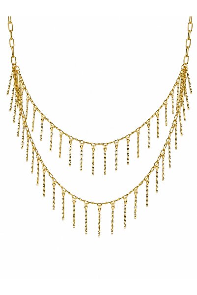 CHARMLUCKY ÖZEL SERİ SAÇAKLI 2Lİ KOLYE