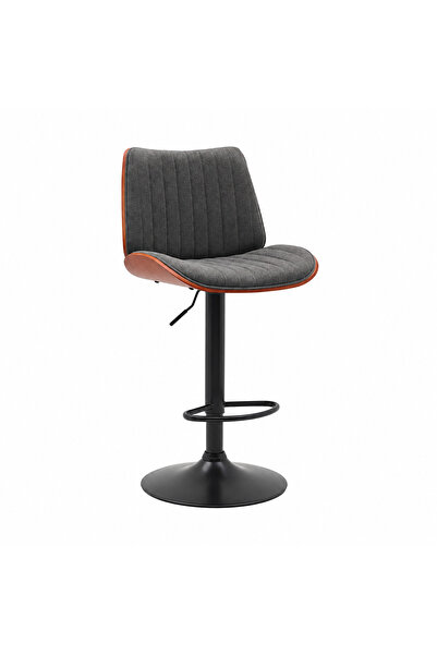 Generic Brand Chair with Dark Gray Fabric Seat
