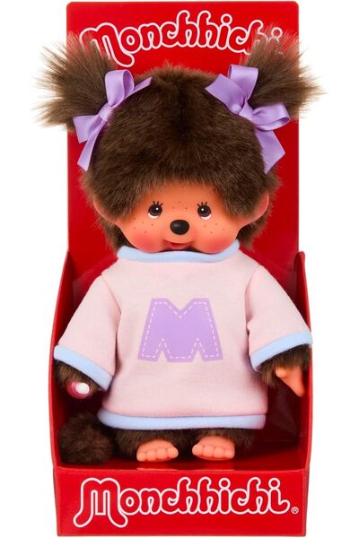 Sekiguchi Monchhichi Bi-Color M Sweater Girl Plush, 20cm