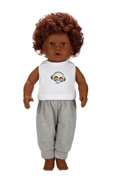 Feyza Oyuncak Dada Kıvırcık Saçlı Bebek | 60 cm | Gerçekçi ve Sevimli Oyun Ar...