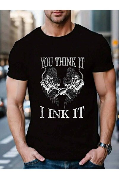 NOURAM 100% Cotton You Think I Ink It Funny Artist Tattooist Gift Tattoo Men'...
