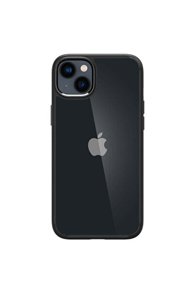 Spigen Husă compatibilă cu iPhone 14 Plus, Transparentă, TPU, Negru - negru