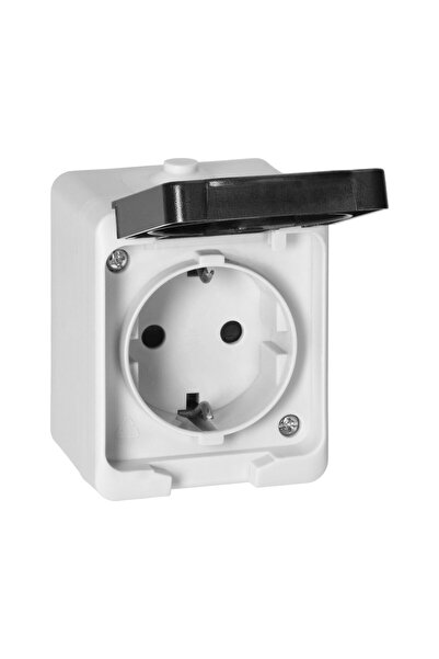 Orno Simple Socket AQUATIC MINI OR-OE-7305(GS)/WB, Schuko, 2P+E, 16A, 230V, R...