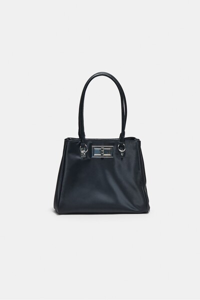 Stradivarius Metal kapamalı shopper çanta
