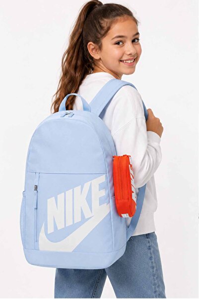 Nike Backpack Blue School Bag with Pencil Case Daily Sport Travel 30X46X13 cm