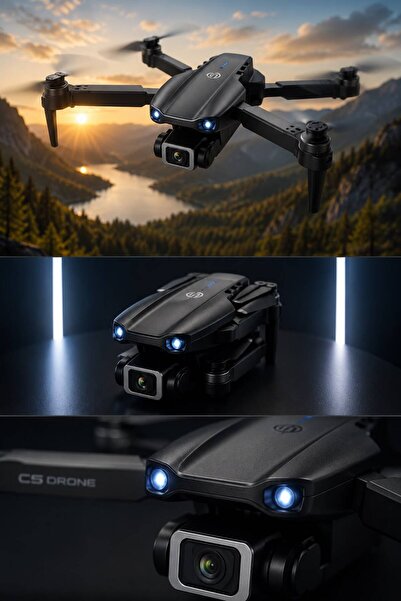 WUNİT C5 Tutacaklı Kumanda Drone HD Kamera Çift Batarya Aktif Tüm Özellikler WİFİ