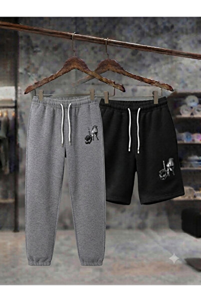 CLOTHES33 SPORTSKE TRENERKE KRATKE HLAČE 2-DELIČNA KOMBINACIJA TANKE LETNJE K...