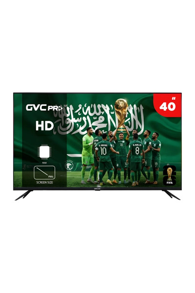 GVC PRO تلفزيون LED بدقة FHD مقاس 40 بوصة - أسود - LD-40TV