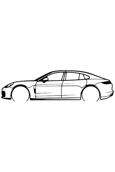 OEM Decorație Porsche Panamera – Siluetă 3D, design auto minimalist