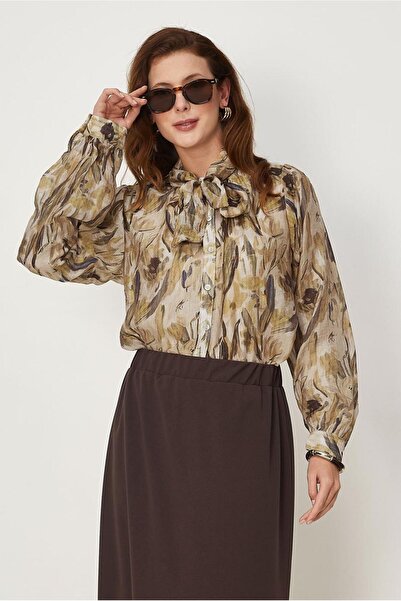 Alvina Patterned Halter Neck Tunic 46579