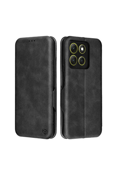 Techsuit Husă pentru Motorola Moto G86, Safe Wallet Plus, negru - negru