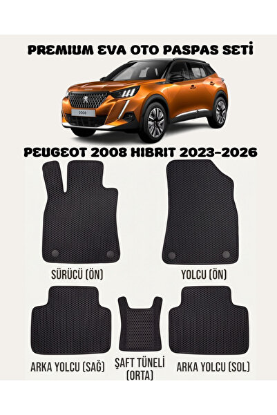 FEYZA OTO PEUGEOT PEJO 2008 HİBRİT SERİSİ 2023 - 2026 ARASI ARACA ÖZEL EVA PA...