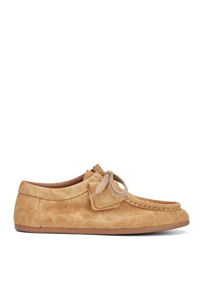 Tergan Sarı Hakiki Deri Kadın Loafer - K26I1AY68668-J7X
