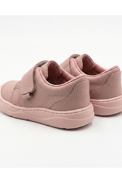 Joy Colours Genuine Leather Orthopedic Flexible Sole Children's Shoes with Velcro - Powder