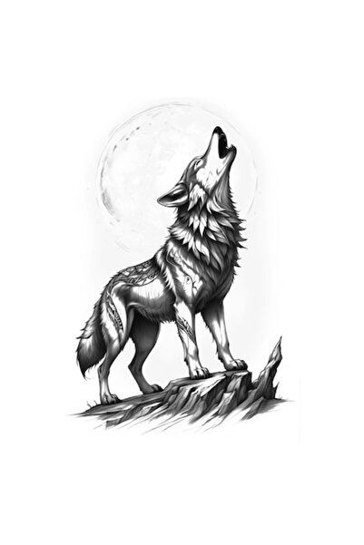FlashTattoosRomania Tatuaj Temporar, Tatuaje Flash România, Lupul de Miezul N...