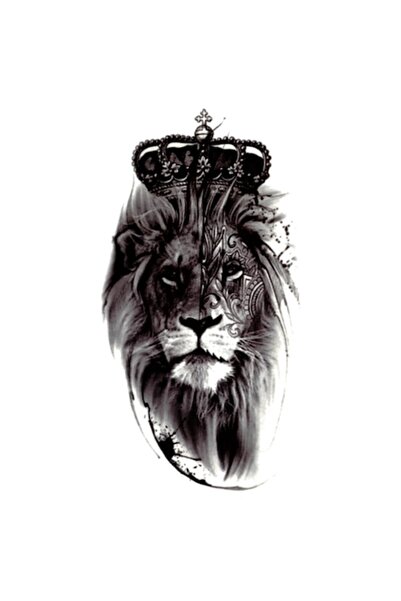 FlashTattoosRomania Tatuaj temporar, Tatuaje Flash România, Leu încoronat, re...