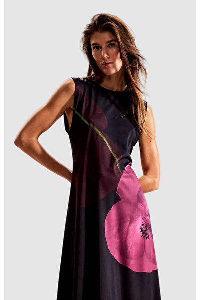 Desigual Women's asymmetrical midi dress with Printed