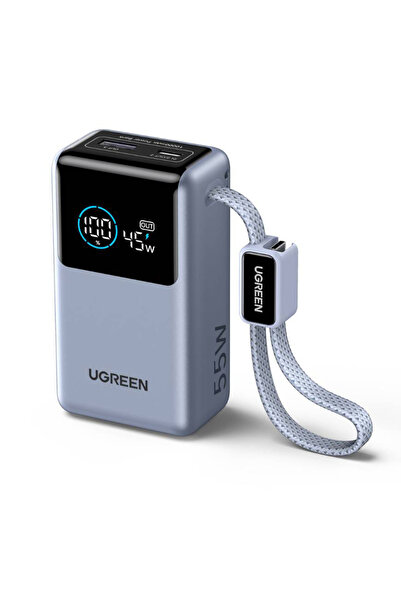 Ugreen Power Bank Nexode Pro PB727 (75701B) - USB, Type-C cu cablu încorporat...