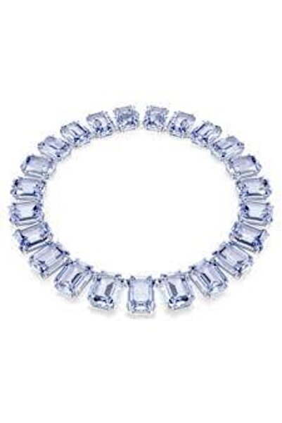 Swarovski 5714397 Millenia Tennis Necklace, Oversized Crystals, Octagon Cut, ...