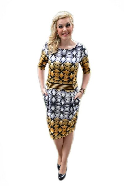 OEM Rochie feminina, cu un imprimeu grafic,masuri mari