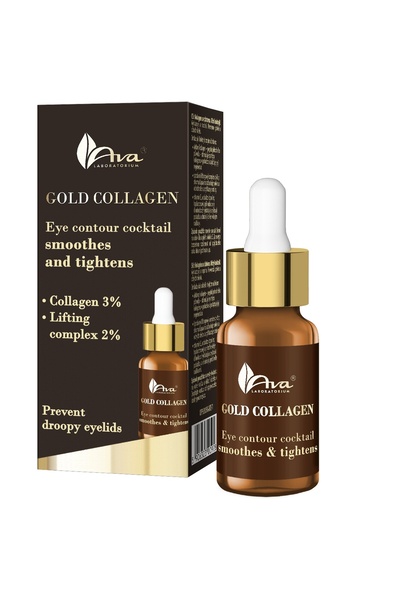 Ava Laboratorium Gold Collagen eye contour cocktail - Ser contur ochi pentru ...