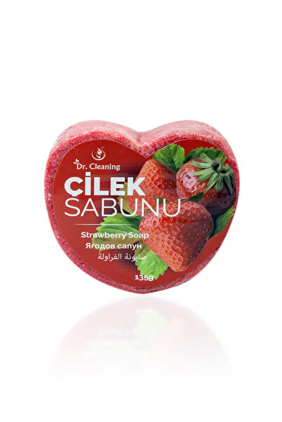 Dr.Cleaning Svl-Shop Dr. Cleaning - Strawberry Heart Sponge Soap 135 Gr - Set...