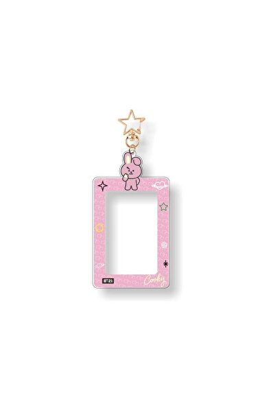 Choice fentu Kawaii BT21 Card Holder Keychain Card Storage Pendant ID Photo S...