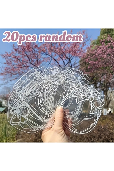 Choice 20pcs 20pcs Handmade Transparent Flower Bookmarks, Pressed Petals for ...