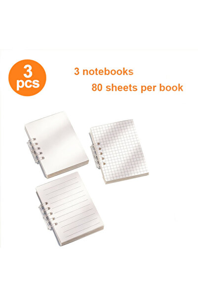 Choice A7 Clear 3-Piece Set of Mini Pocket Notebooks, Pocket Notebooks, Mini ...