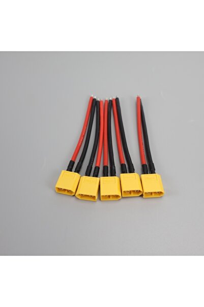 choice2 5 قطع موصلات XT60 ذكر وأنثى مع سلك سيليكون 14 AWG، كابل موصل XT60 مزدوج