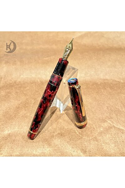 Choice15 قلم خط أكريليك فاخر للأعمال من M Dark red spot JX 21، تصميم فريد كهد...