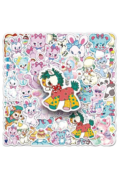 Choice1 50PCSX2 50/100PCS Swimmer Stickers Japanese Retro Cute Animal Cartoon...