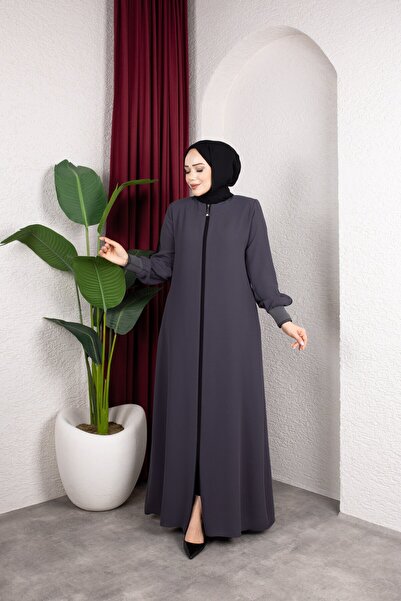 ENDAMLI Zara Krep Kumaş 2333 | Koyu Gri