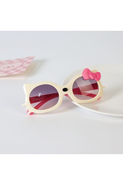 choice2 MJ-White New Hello Kitty Cat-Eye Sunglasses UV400 Protection Cartoon ...