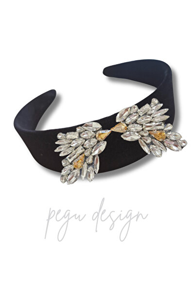 pegu baby collection ΣΕΙΡΑ DİANA ΜΕ ΠΕΡΙΓΡΑΜΜΑ ΑΠΟ ΜΑΥΡΟ ΒΕΛΟΥΔΟ ΚΑΙ ΠΕΤΡΑ ΑΓ...