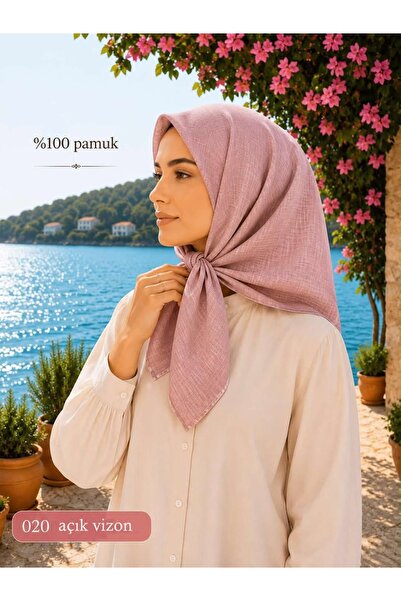 ÖZGÜRELLER وشاح مصنوع من القطن بنسبة 100%، مقاس 100×100 سم